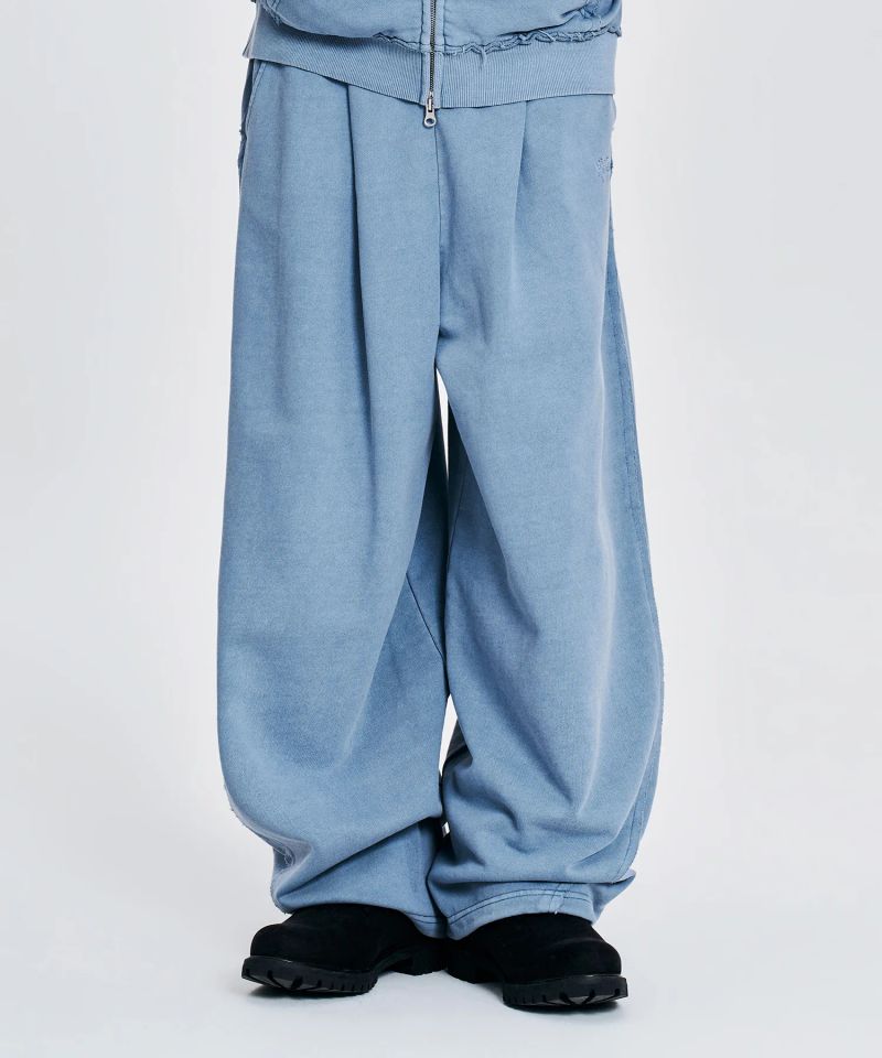 mahagrid（マハグリッド）の「ベーシック ロゴ ピグメント スウェット パンツ ブルー（パンツ）」