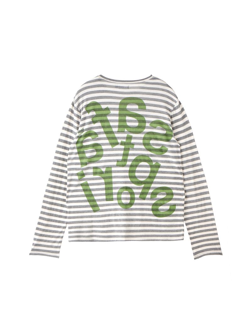 チケッティングストライプボーダーTシャツ - safarispot｜60