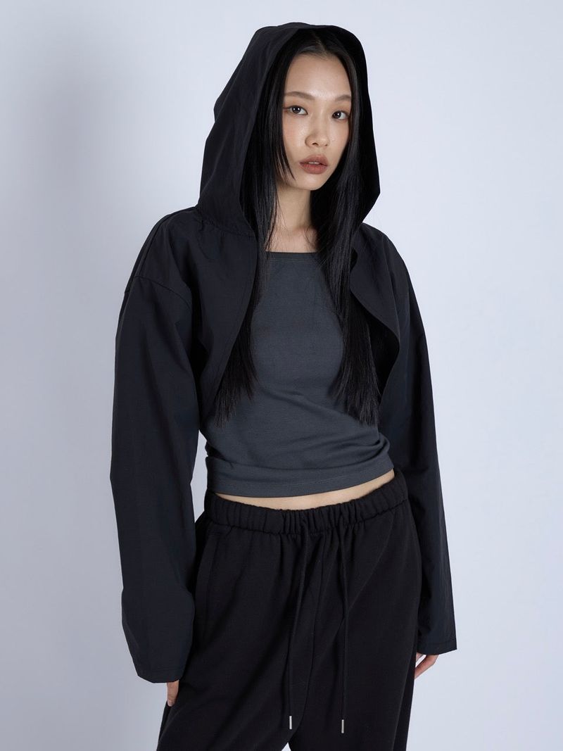 Hooded Shrug, Black