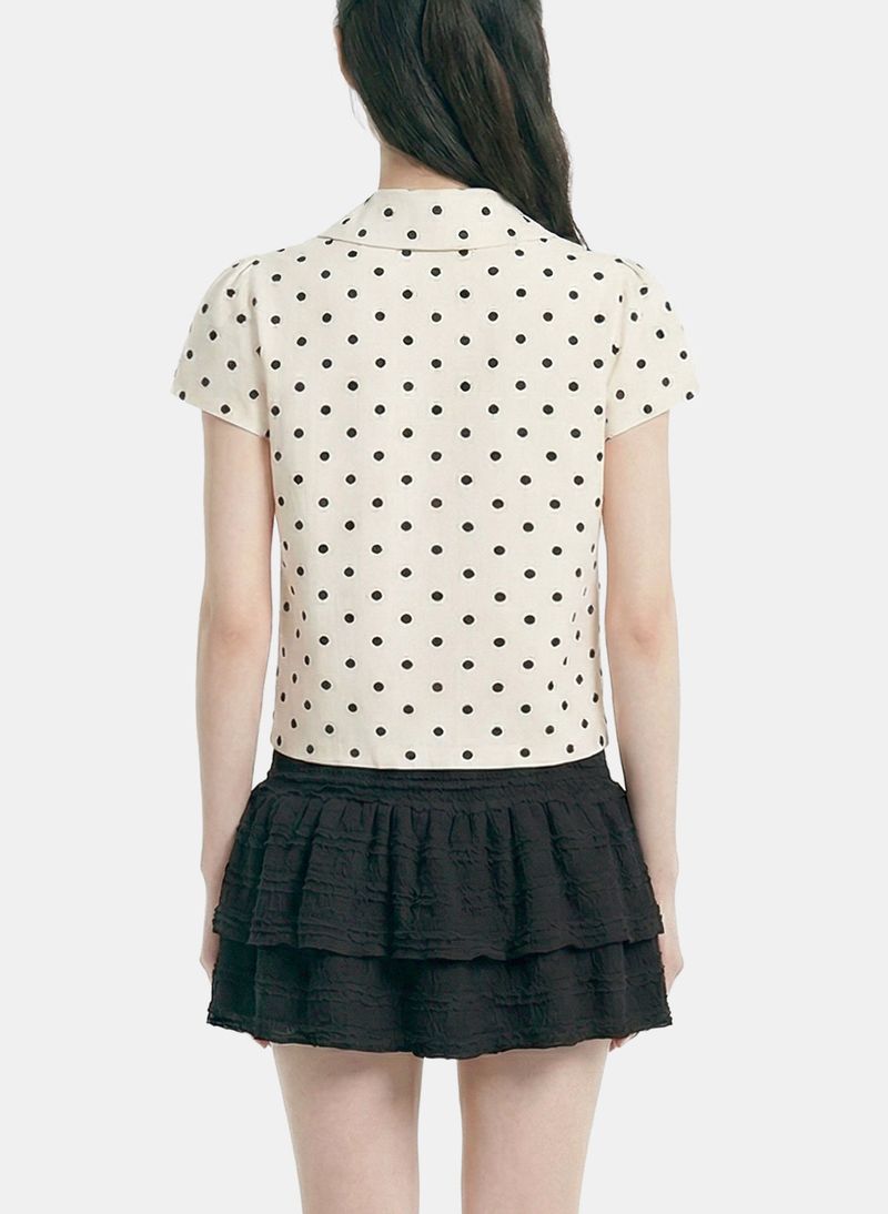 Baby Collar Dot Blouse
