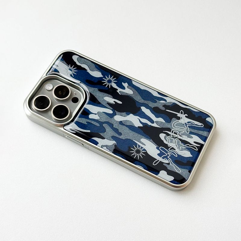 Sharpburst Camouflage Phone Case (SV_Blue)