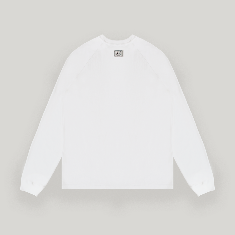 White Raglan Long Sleeve