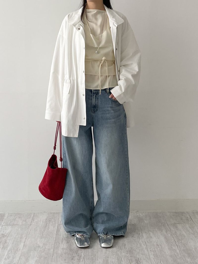 403 Catbrush Wide Denim Pants