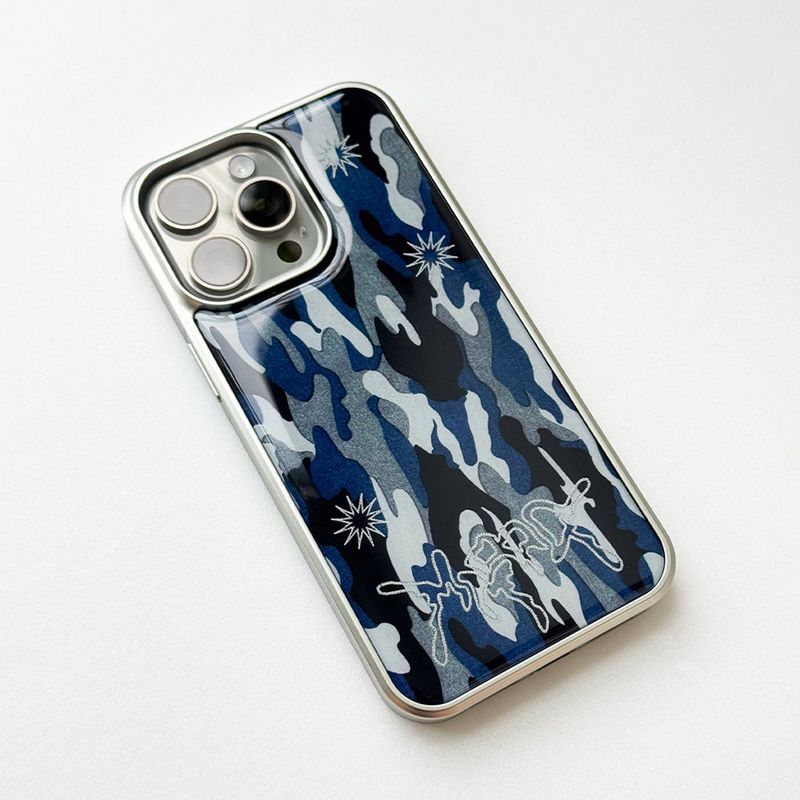 Sharpburst Camouflage Phone Case (SV_Blue)