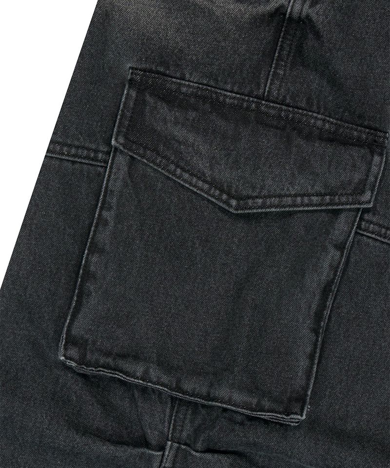 WIDE CARGO DENIM PANT