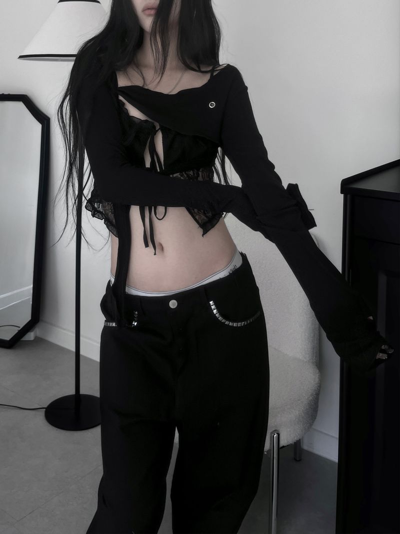 URBAN UNIQUE（アーバンユニーク）の「eyelet bolero cardigan（Tops）」