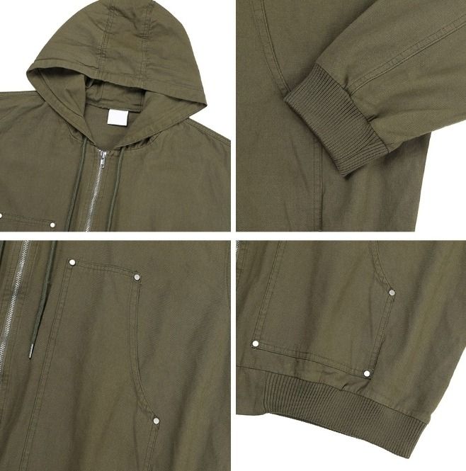 Edo Rivet Pocket Hooded Jacket