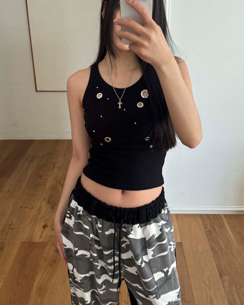 Stud sleeveless (2 color)