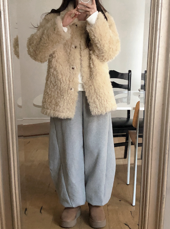 #Beautiful Fur Middle Jacket (4color)