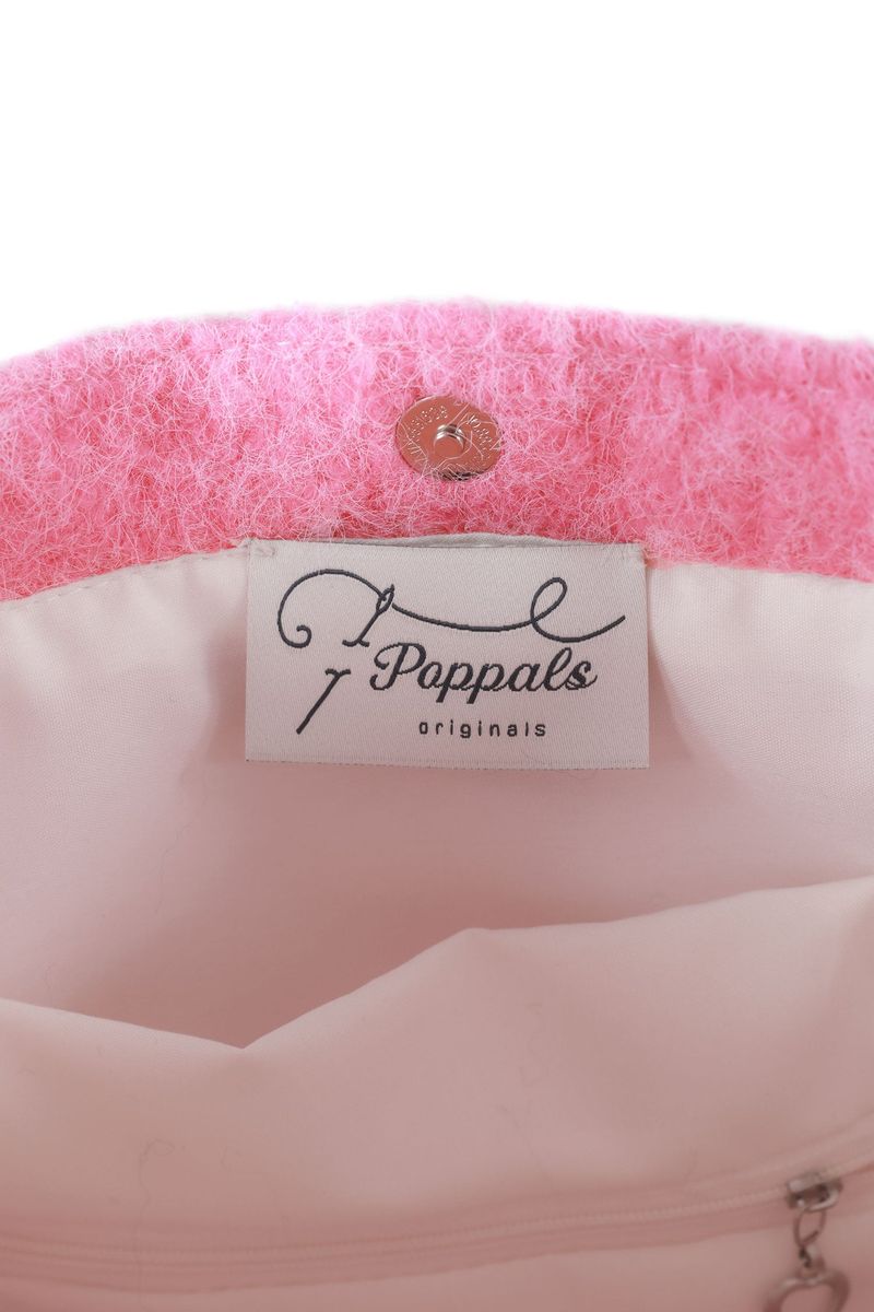 Vivid Hair Wool Shoulder Bag [Pink]