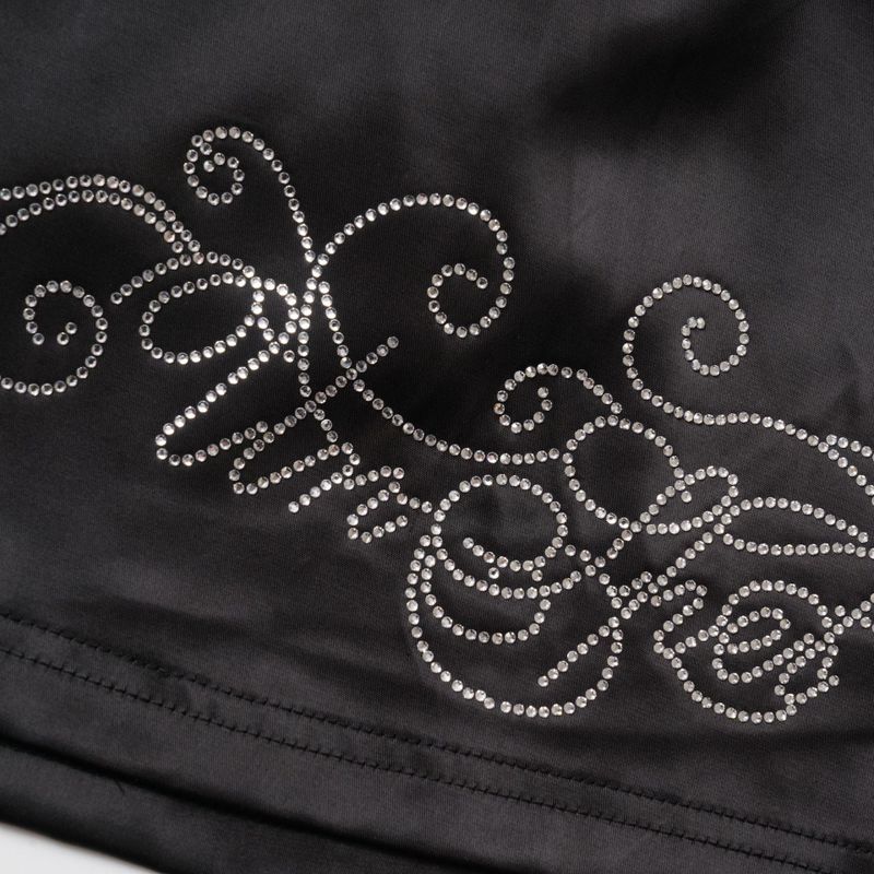 Tessa Rhinestone Satin Skirt