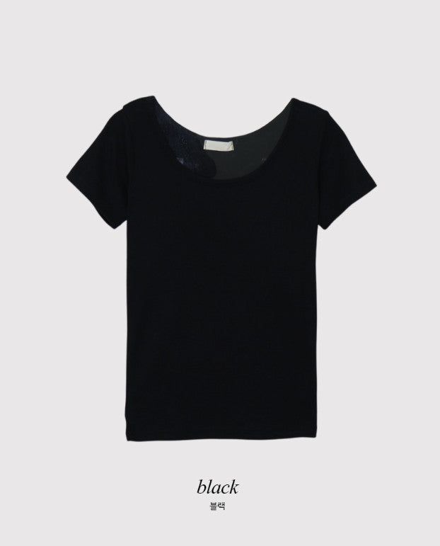 Basic Mood Slim U-neck T-shirt (6color)