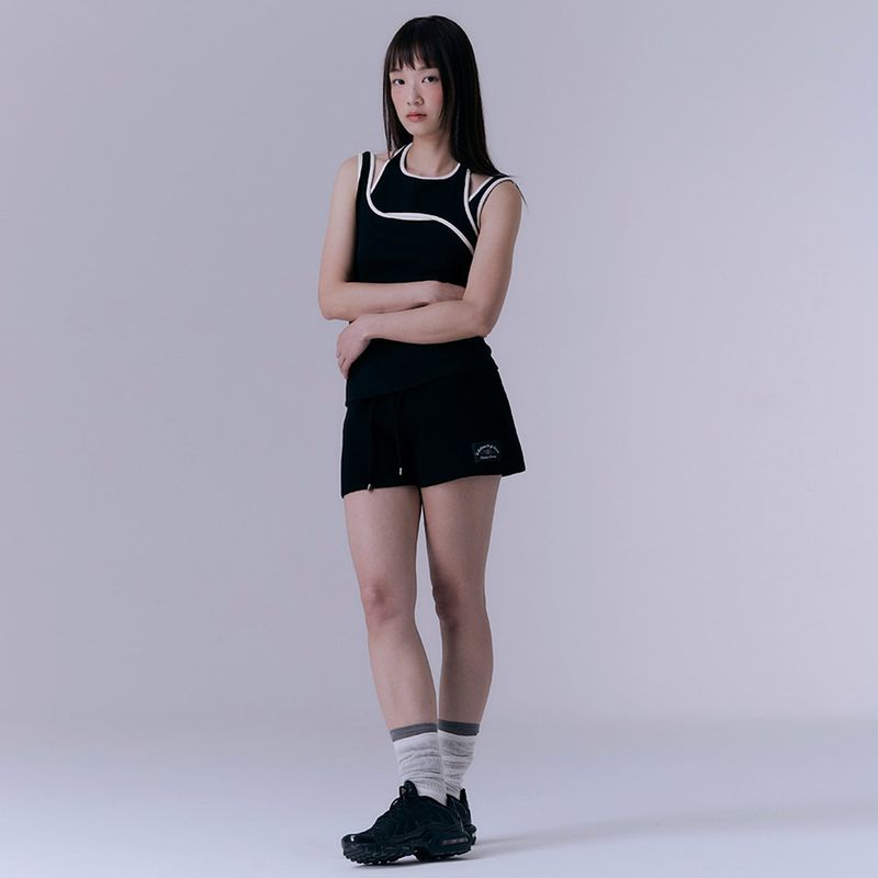 Knitted shorts (BLACK)