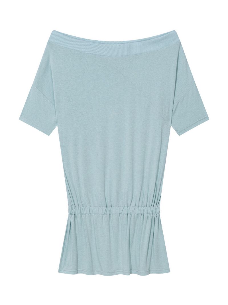 DRAPE BAND OFF-SHOULDER TOP(MINT)