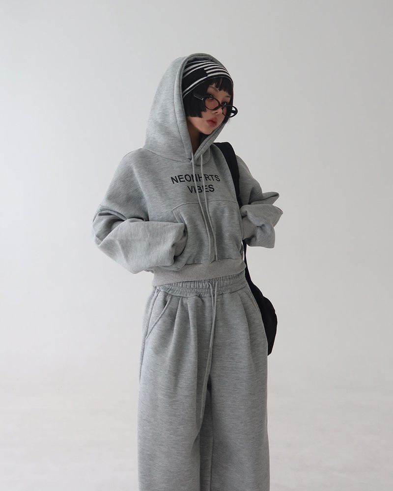 Vibe napping hoodie & long pants two-piece set