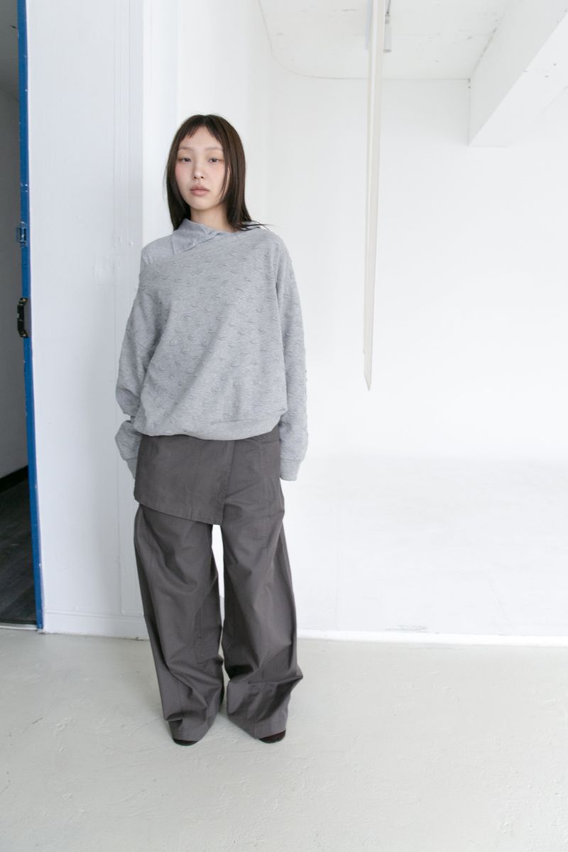 wrap skirt pocket pants(3colors)