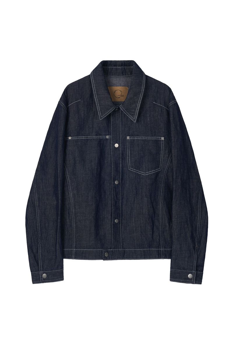 CHOWOO（チョウ）の「Linen Engineered Jacket (Indigo)（Jackets/Outerwear）」