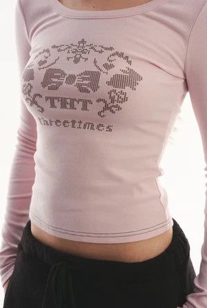 Dotty tee - pink