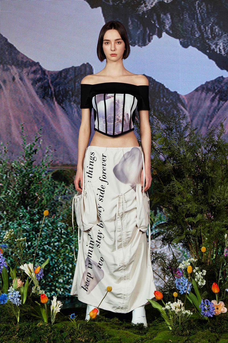 Take It Out Corset Off-Shoulder BLACK