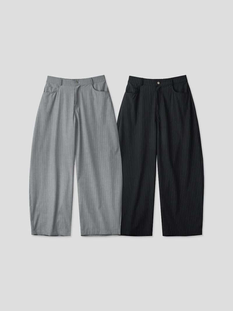 Abel Tencel Stripe Wide Slacks