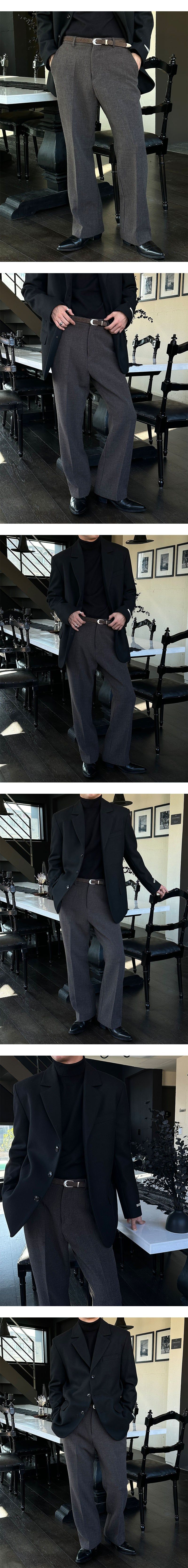  [F/W] Banding boots cut slacks(5color)