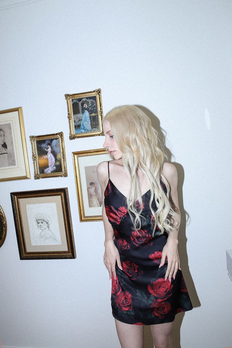 ROSE BUSTIER DRESS[red]