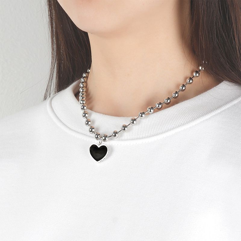 BIG BLACK LOVE NEC SILVER925 (DOODLE)