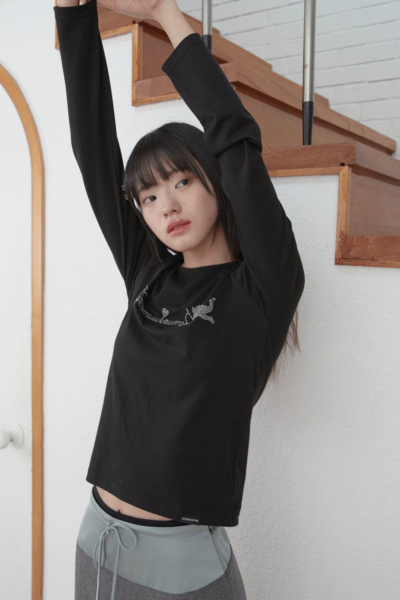 ZIZE ANGEL CUBIC T-SHIRTS (BLACK)