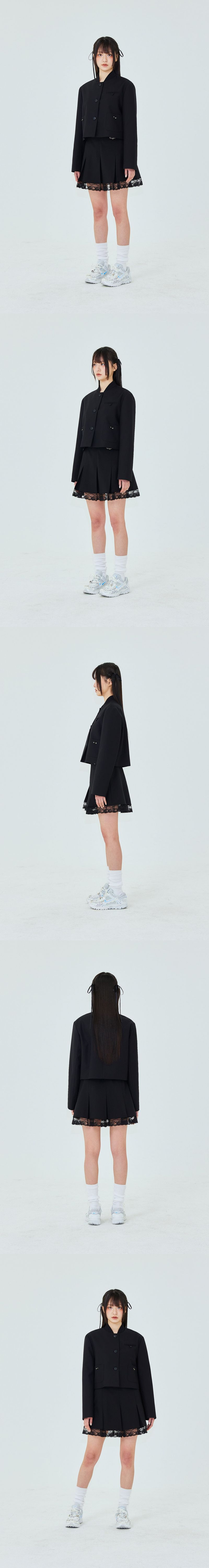 CORSAGE JACKET IN BLACK
