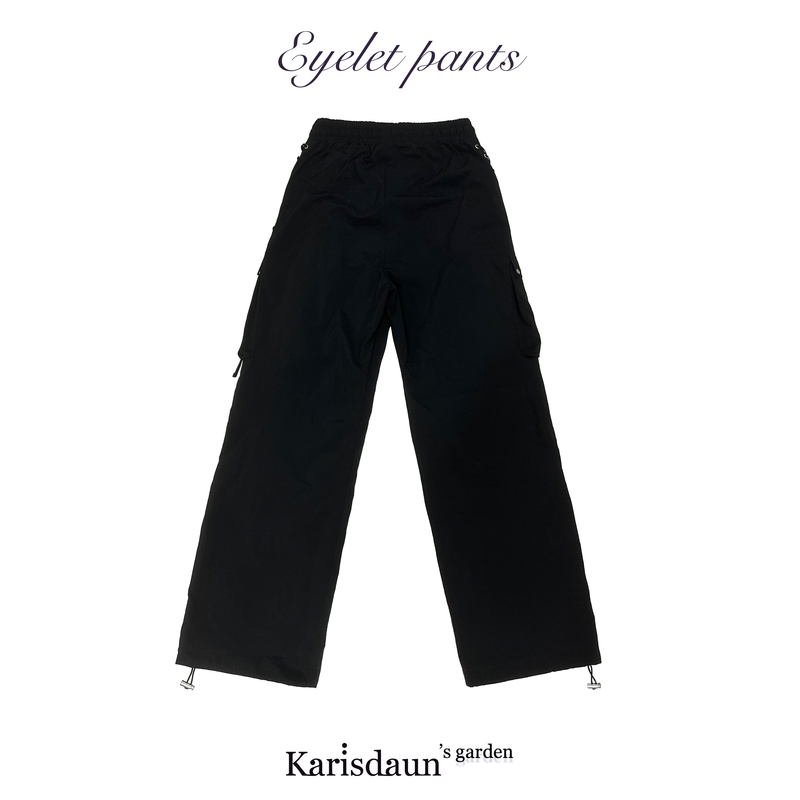Eyelet pants