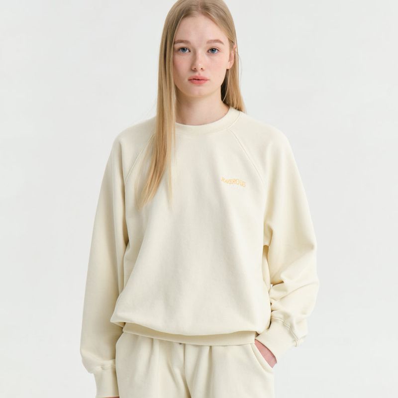RAVEROUS（レイバロス）の「Wave Logo Zurry MTM Cream（Tops）」