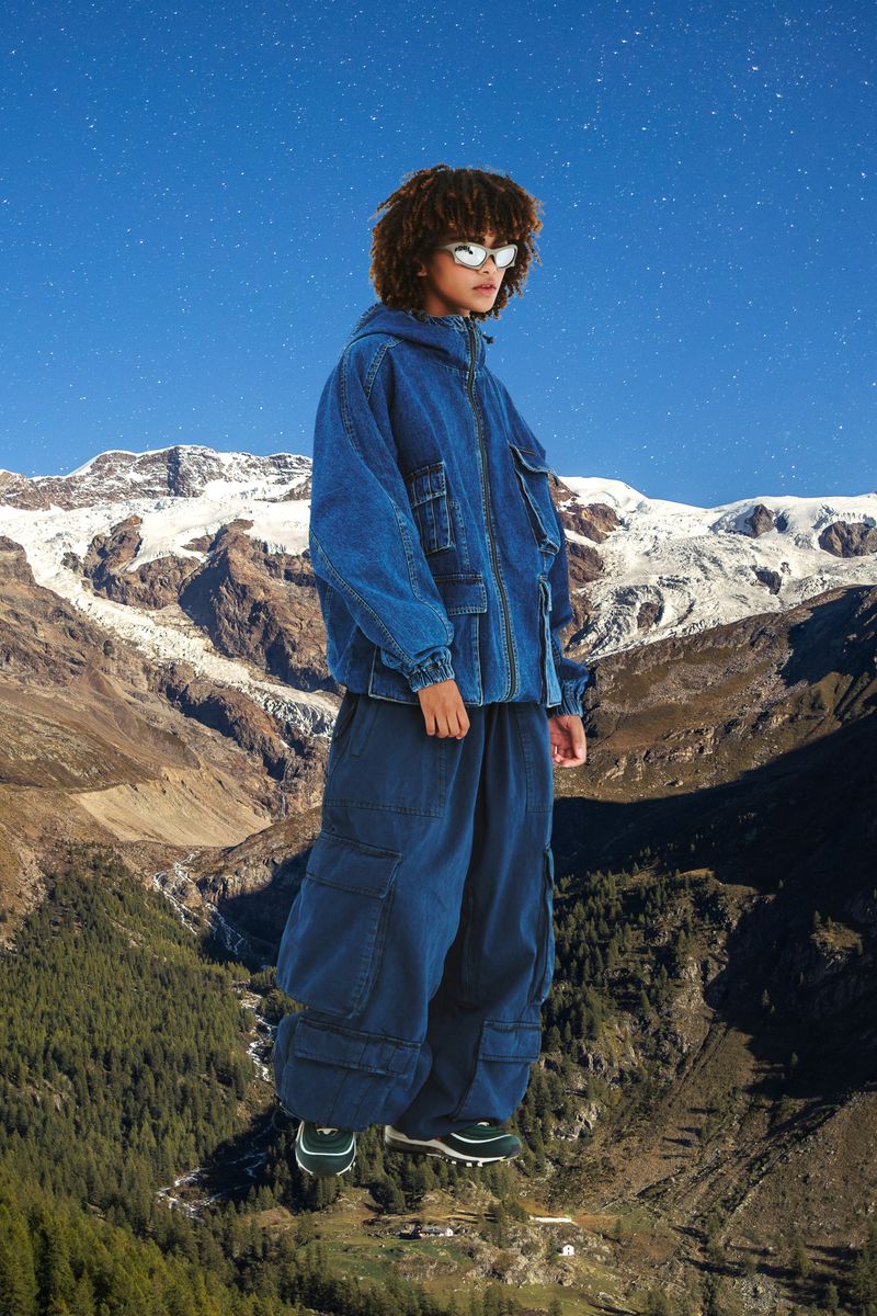 BSRABBIT(ビエスラビット)の「DSXBS SUPER WIDE POCKET VENTILATION WAX REAL DENIM PANTS DEEP BLUE(Pants)」