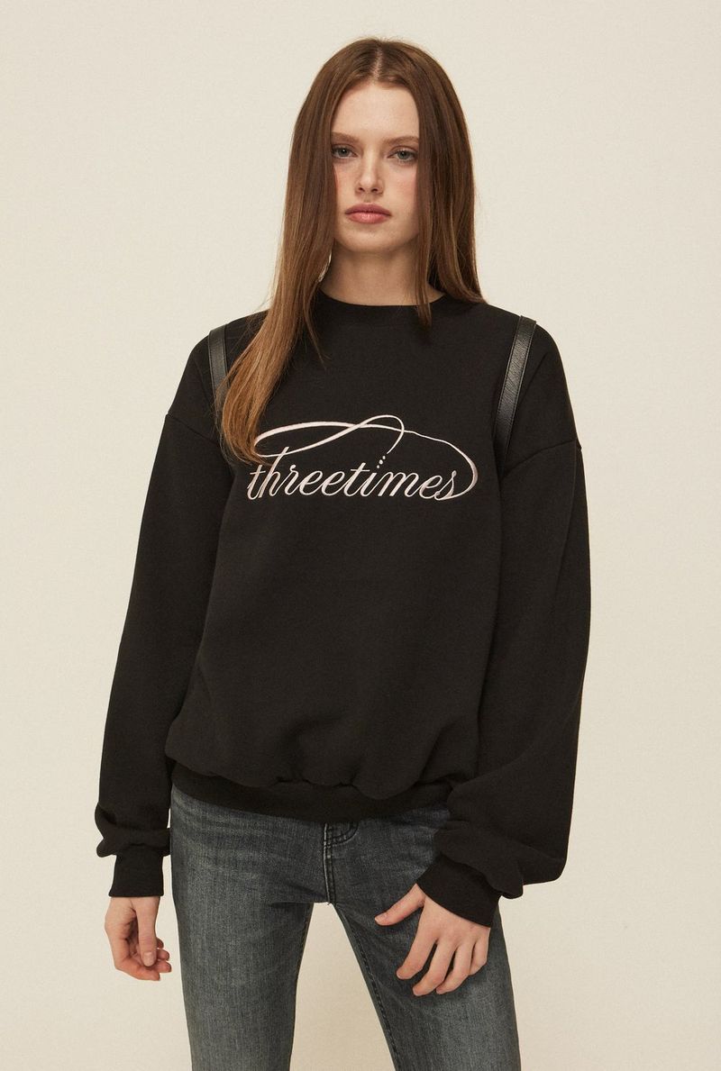 threetimes（スリータイムズ）の「Dreamy logo sweatshirt（Tops）」