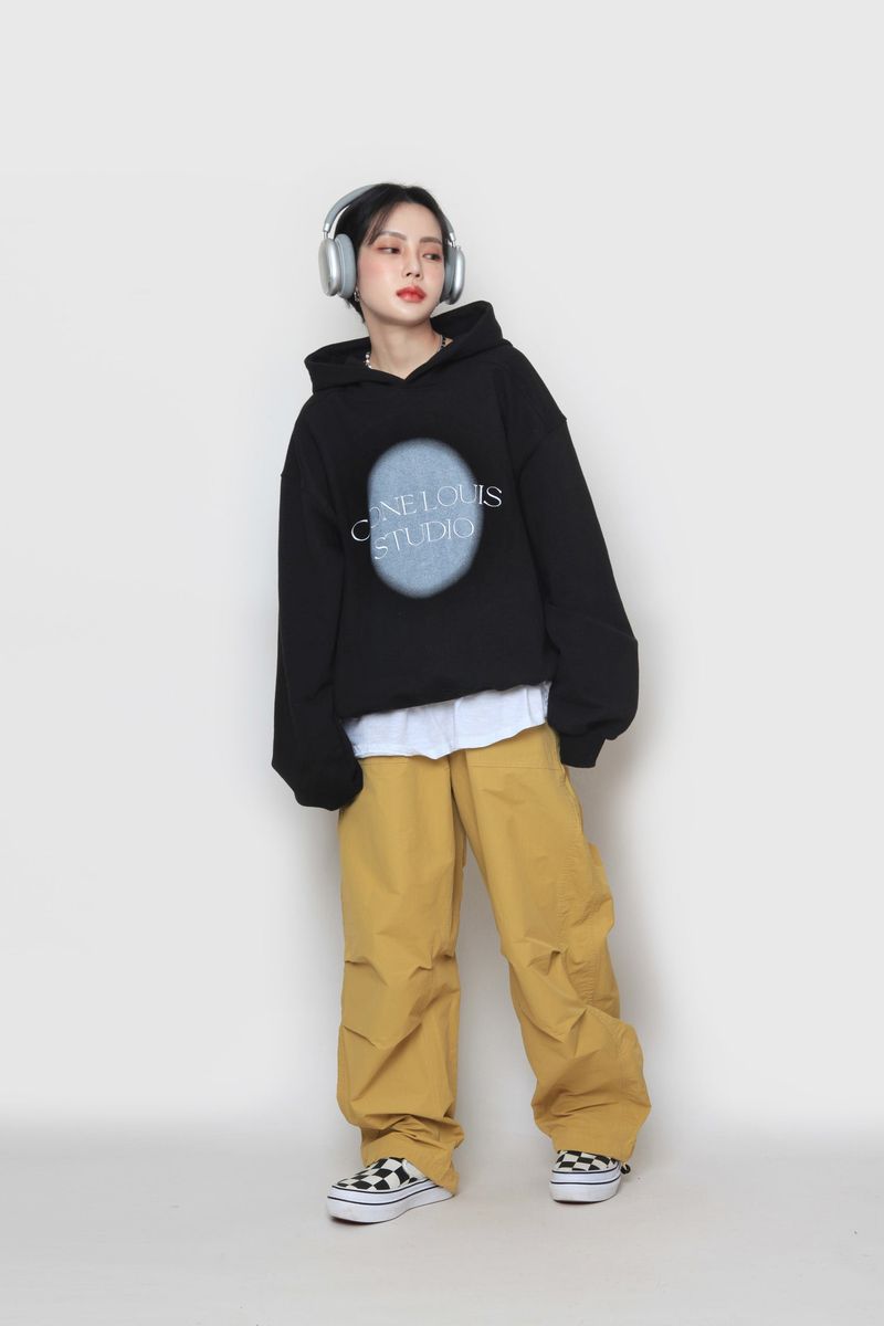 Spray Painting Embroidered Hood