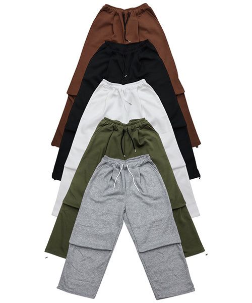 Wide Fleece-Lined Carpenter Pants