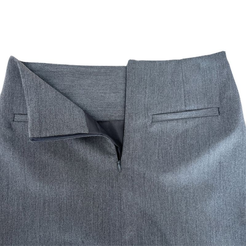 Slate Line Thin Belt Formal Mini Skirt