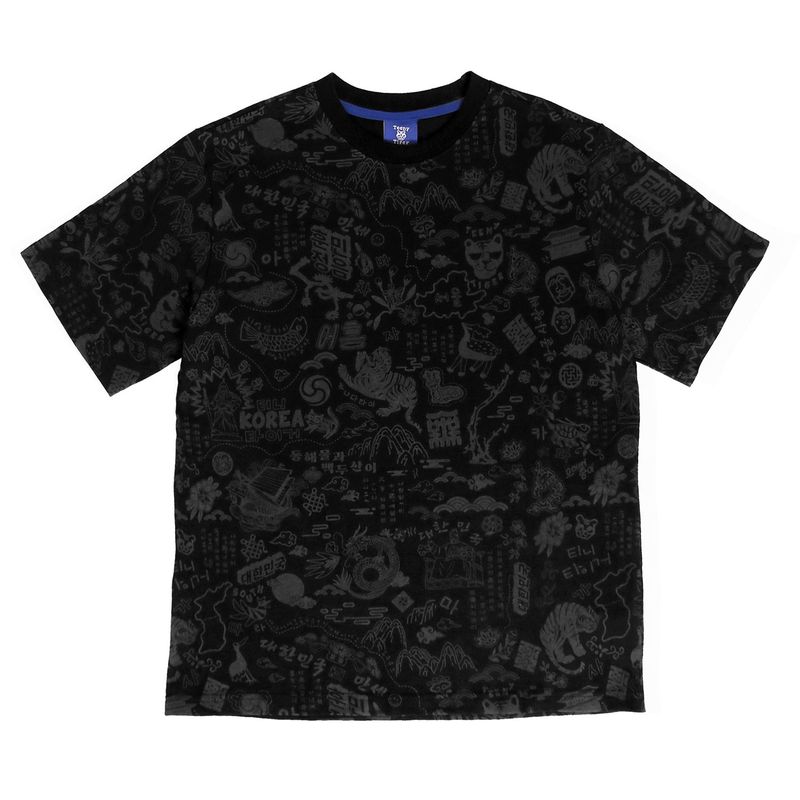 TeenyTiger（ティニータイガー）の「ハングルトラディショナルTシャツ ブラック（トップス）」