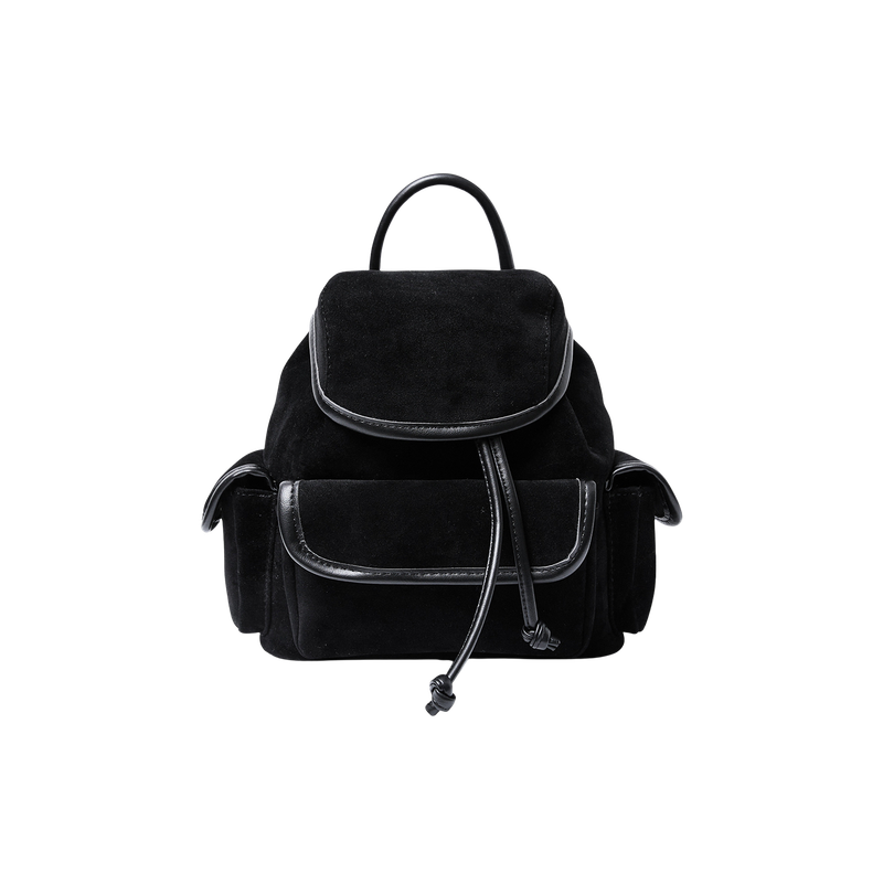 Nube Suede Mini Backpack (Black)