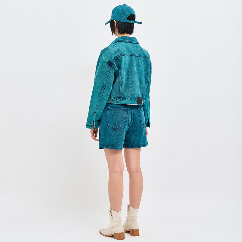 SOJU DENIM CROP TRUCKER JACKET