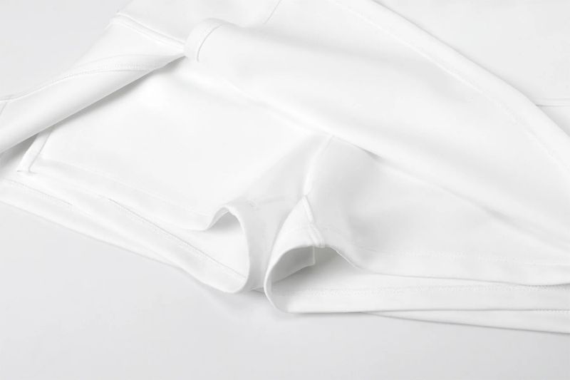 【即日発送】Athletic slit skirt - white 