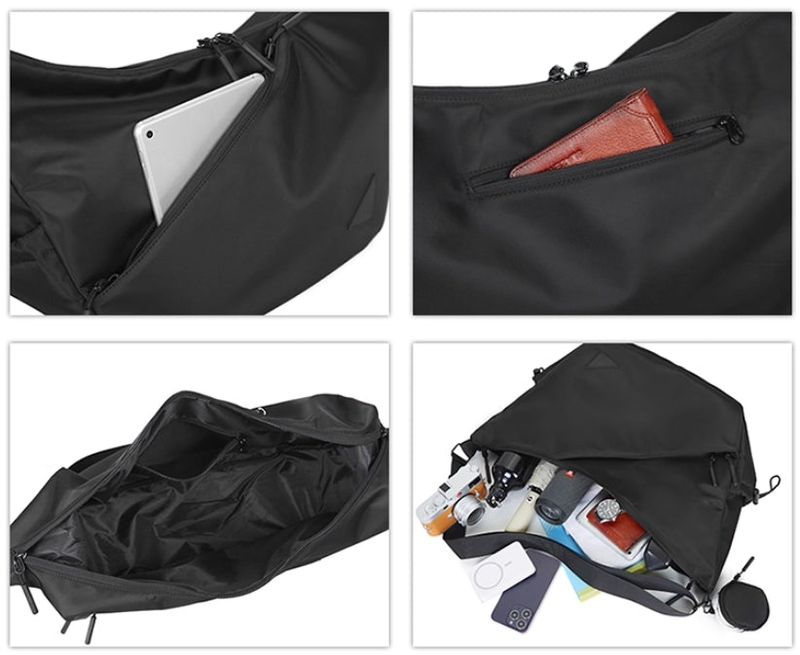 (UNISEX) Supple Shoulder Bag (with mini pouch)