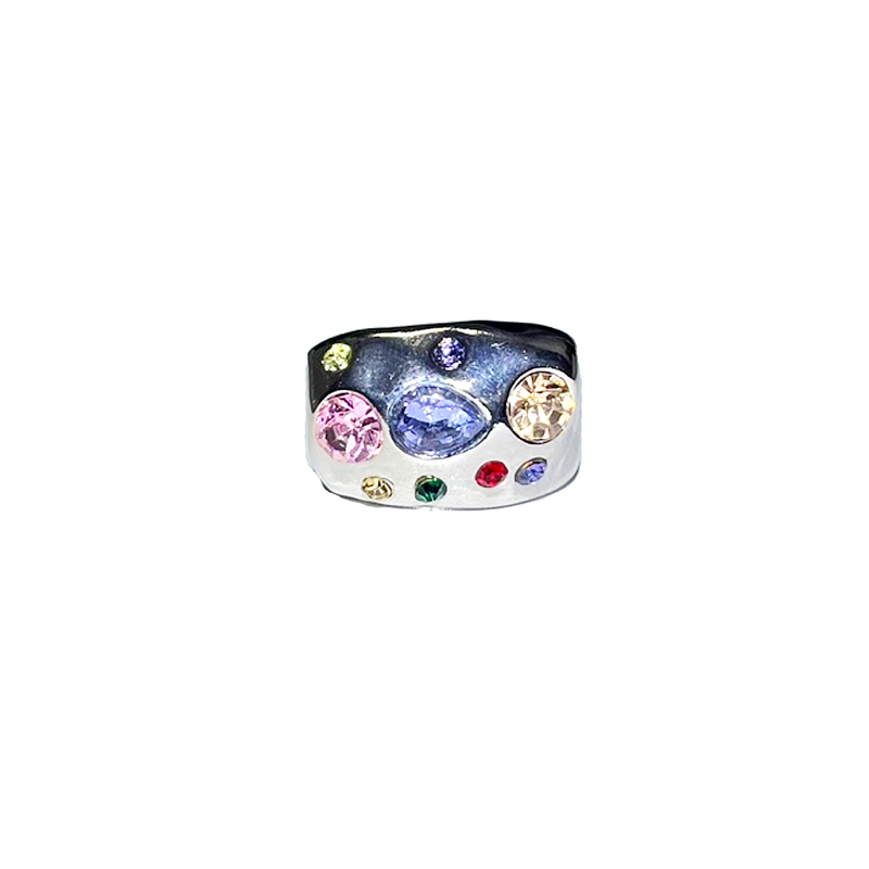 [aespa/Nmixx/Wooah/TNX] Silver gemstone ring_2