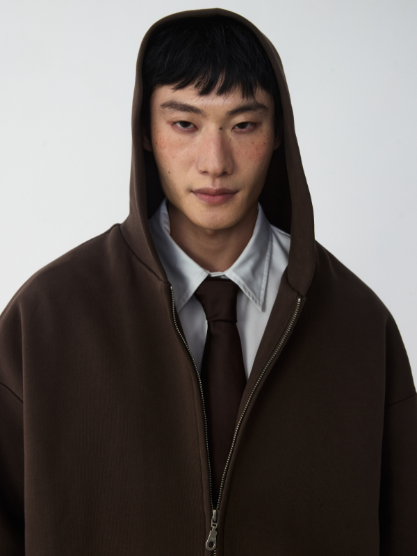 RB14 Cropped Boxy Hoodie Jacket