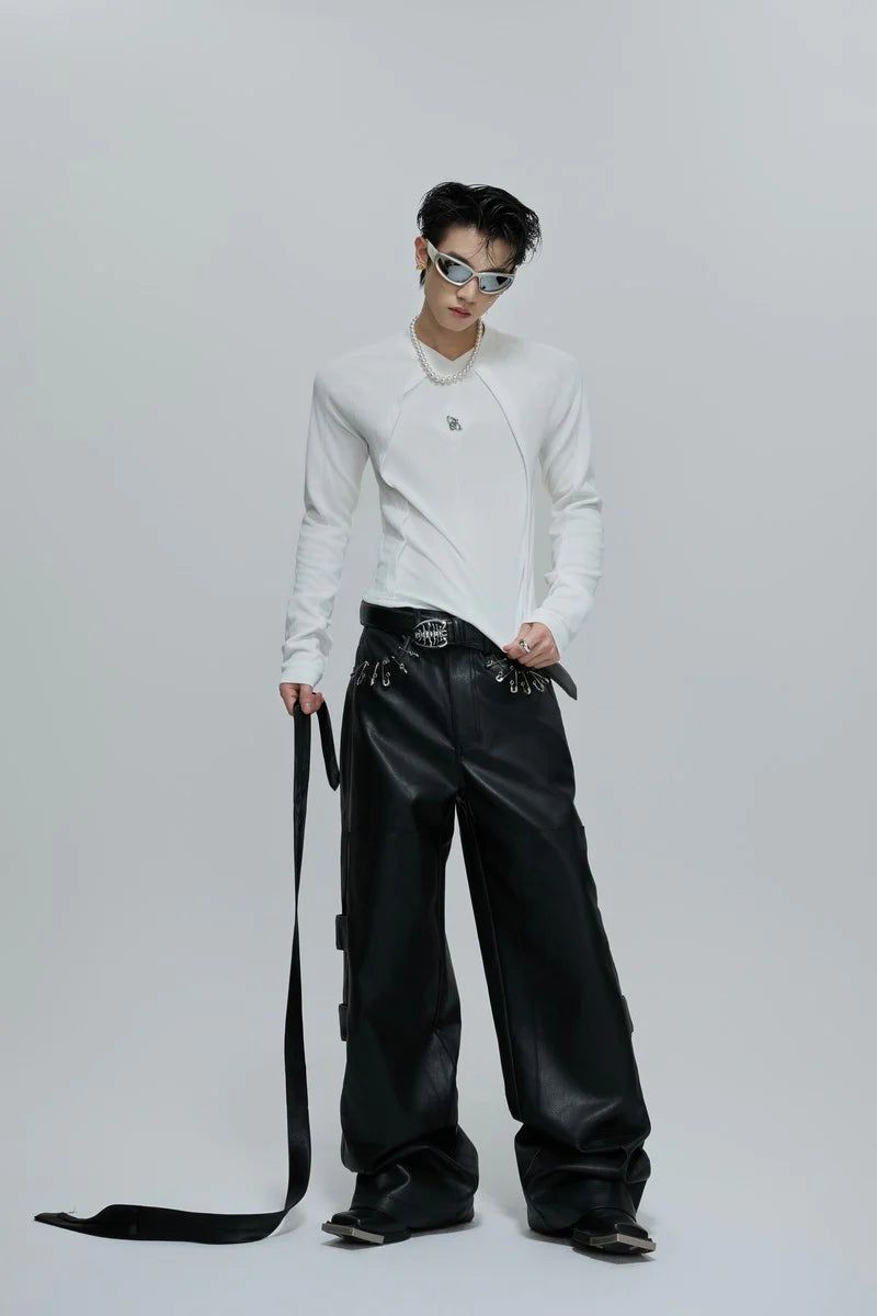 Deconstructed Fitted Long Sleeve Tee