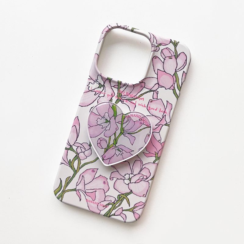 Pink Delphinium (Galaxy) Matt Hard Case