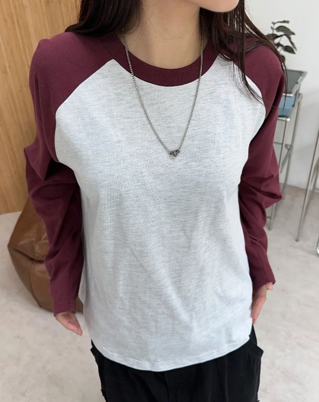Tessel raglan long-sleeve shirt