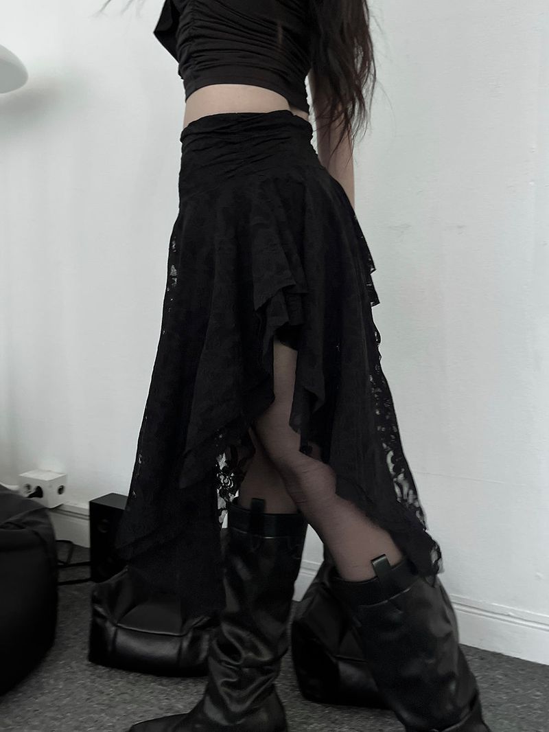 URBAN UNIQUE（アーバンユニーク）の「rose uncut skirt (2color)（Skirts）」