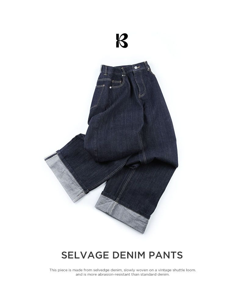 [ORIGINAL] Keyring Selvic Rollup Denim Pants