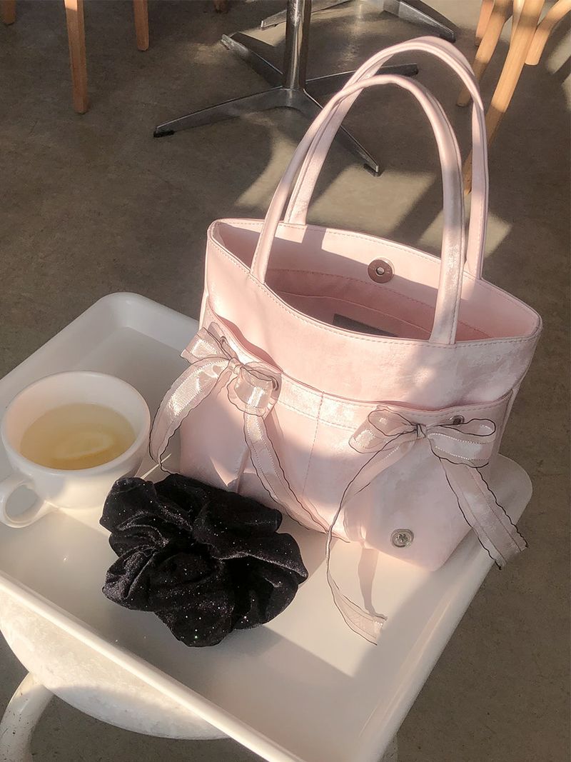 Mini easy ribbon bag_pale pink