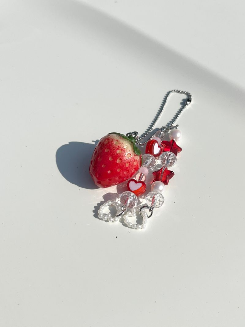MADE strawberry red Keyring